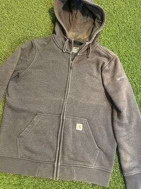 Carhartt Dark Gray Full-Zip Hooded Sweatshirt